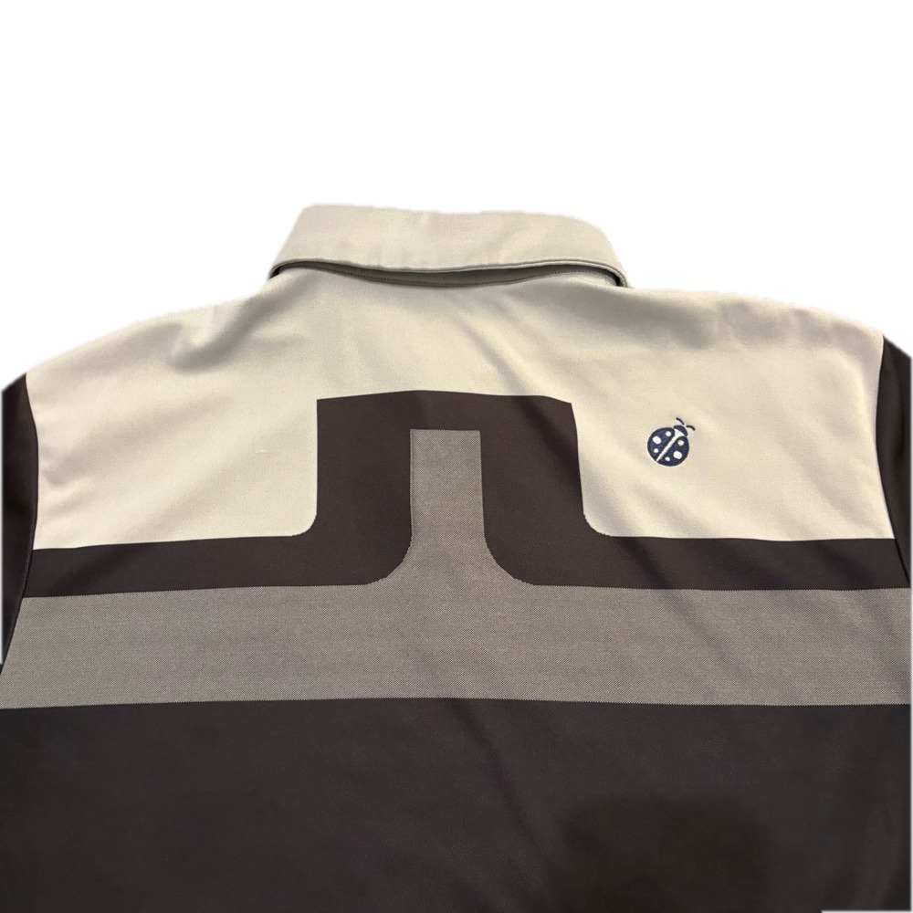 J.Lindeberg Kade Golf Polo Shirt Mens Large Gray Black Ko Olina Regular Fit - Picture 6 of 8